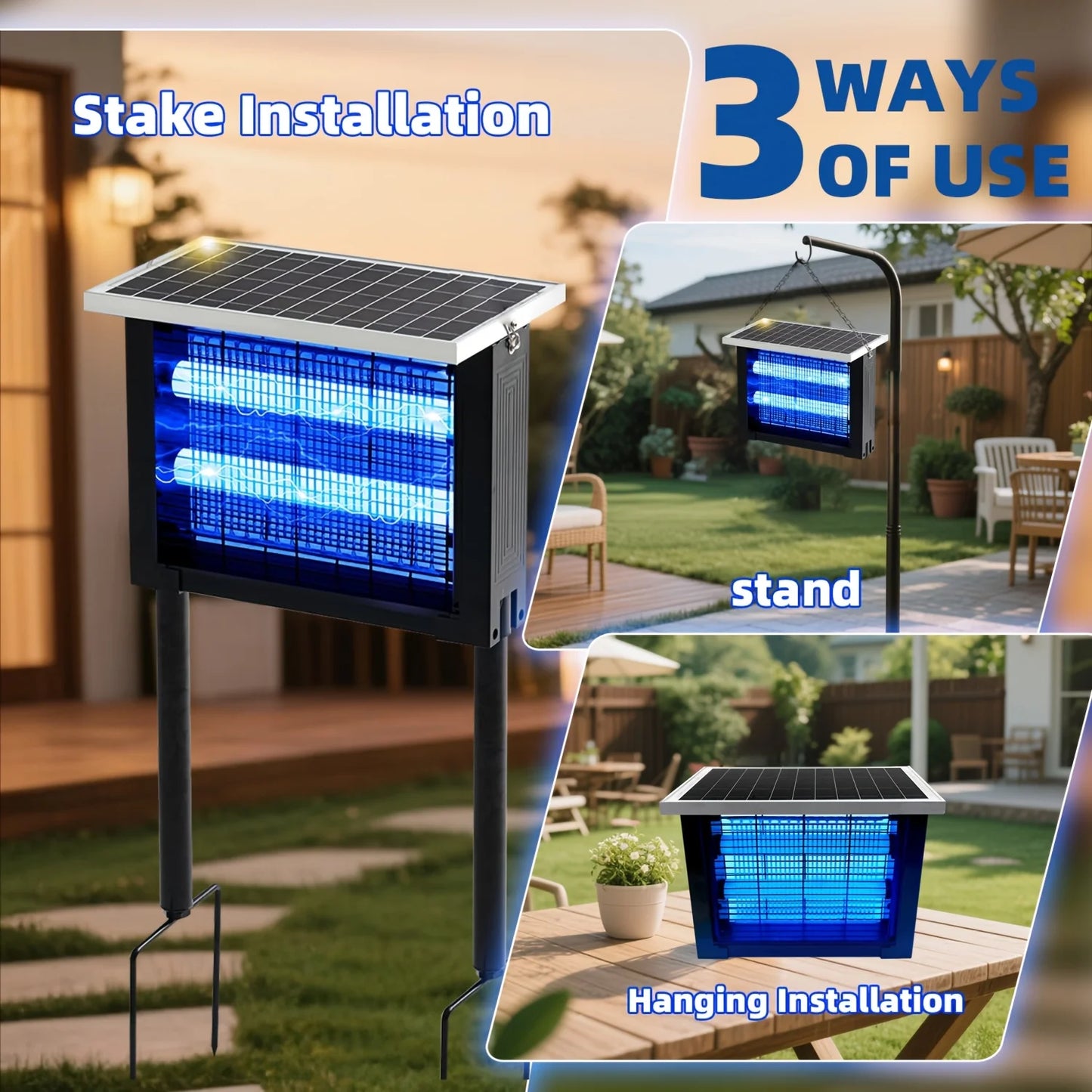 Powerful Solar Bug Zapper Outdoor