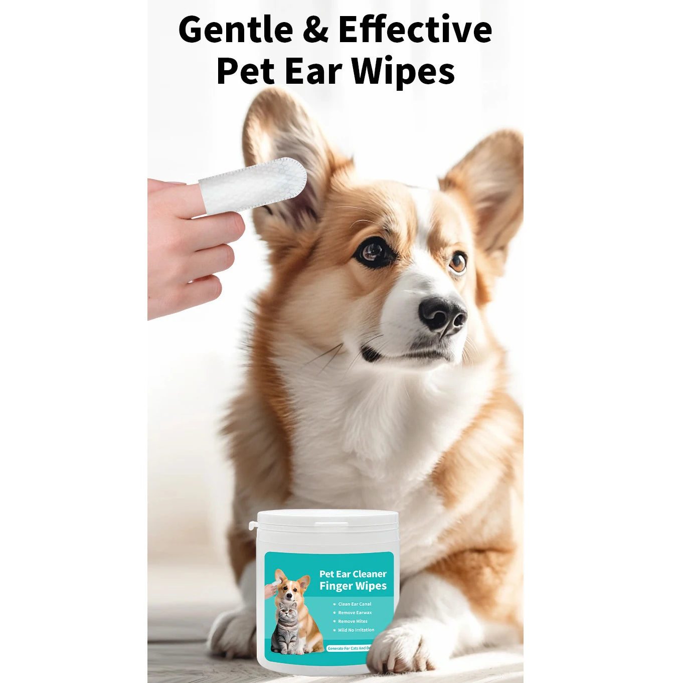 Pet  Ear cleaning wipes