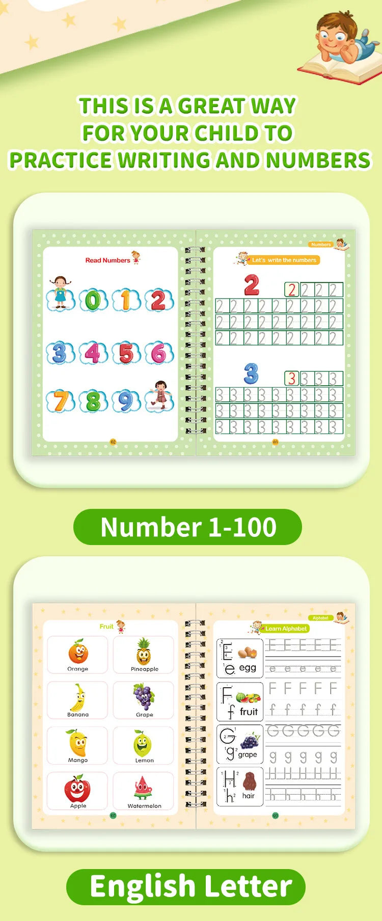 Biofuse™ WriteMate – Reusable Handwriting Practice Books