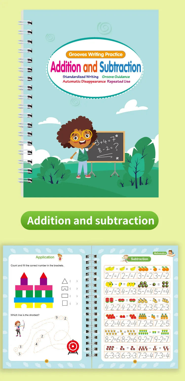 Biofuse™ WriteMate – Reusable Handwriting Practice Books