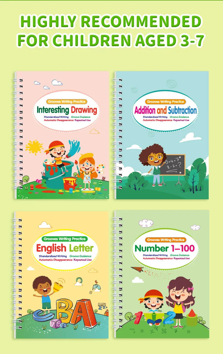Biofuse™ WriteMate – Reusable Handwriting Practice Books