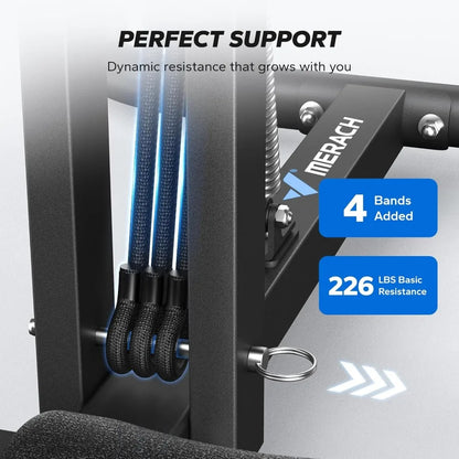 Adjustable Glutes Trainer Machine for Women Deep Squat Core Leg Exercise Equipment