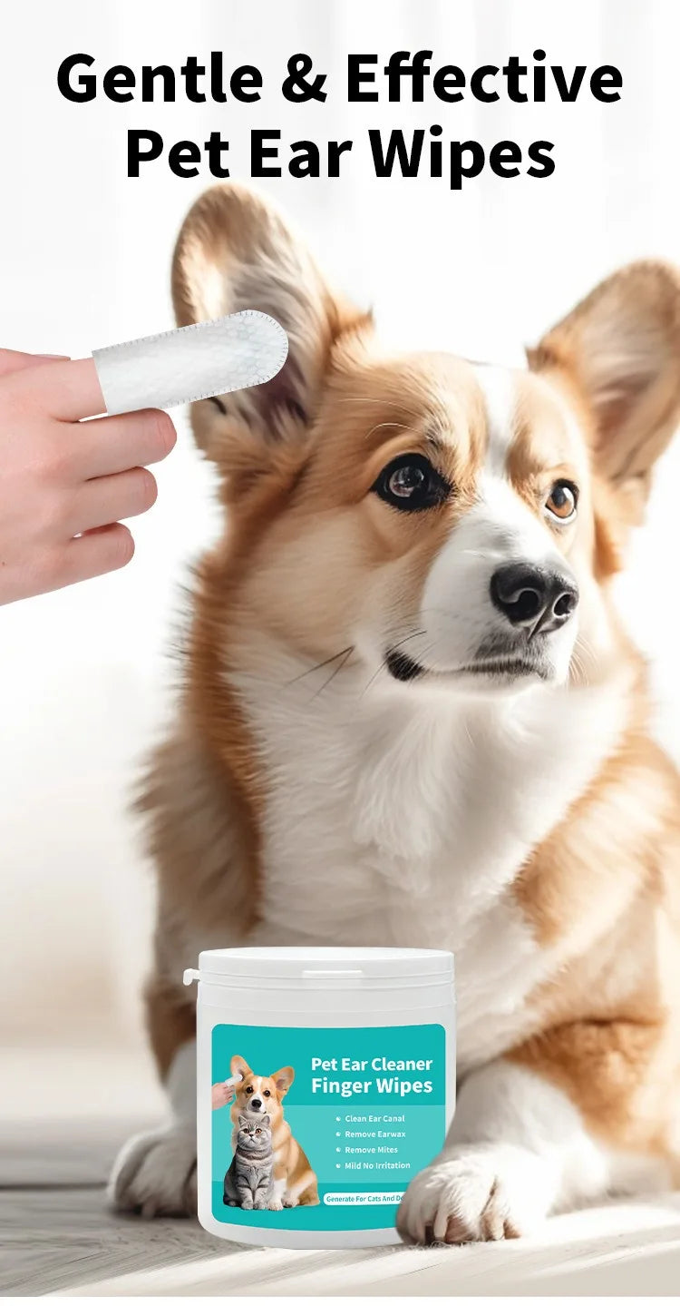 Pet  Ear cleaning wipes