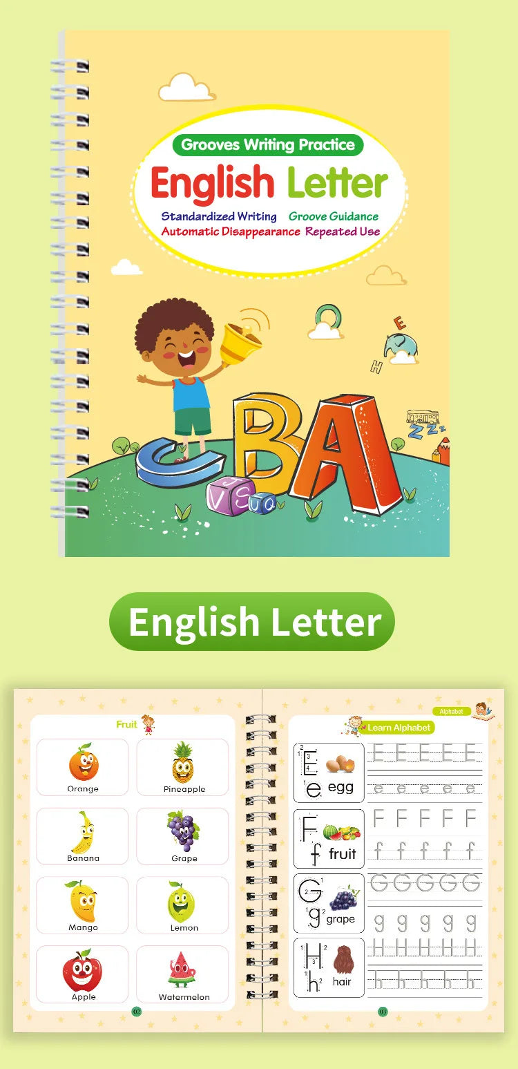 Biofuse™ WriteMate – Reusable Handwriting Practice Books